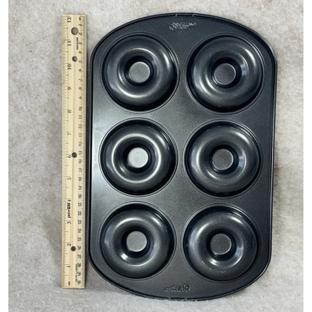 Pre-owned Wilson Donut Doughnut Bagel Cake Oven Baking Pan 6‎ Compartment Cavity